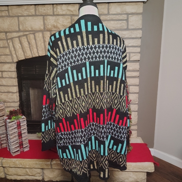 Krush Stylish Women's Cardigan with Geometric Pattern M/L - Picture 4 of 6